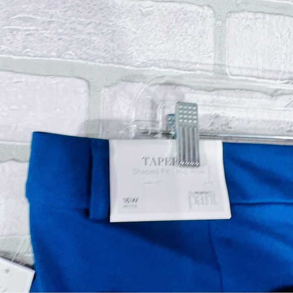 CJ Banks NWT Perfect Pant Tapered Shaped Fit Gibraltar Sea Blue  Size 16WP - Picture 5 of 9